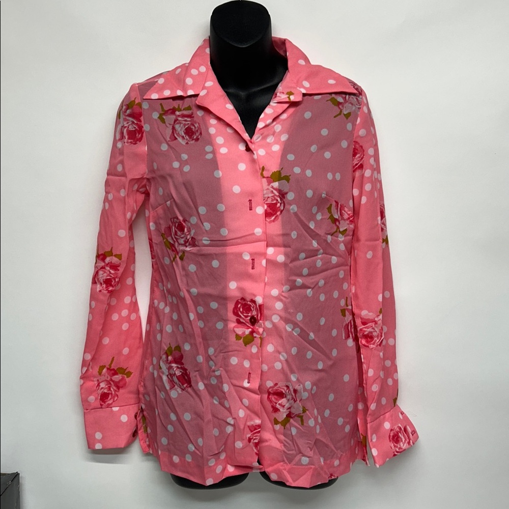 Alex Colman Pink Floral Women's Blouse
